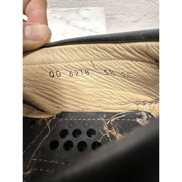 SALVATORE FERRAGAMO PARIGI Black Calf Leather Men‎ Loafers Size 5.5 main image 7